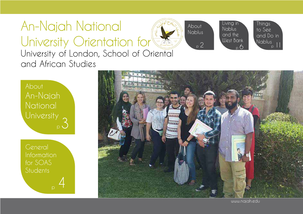 An-Najah National University Orientation