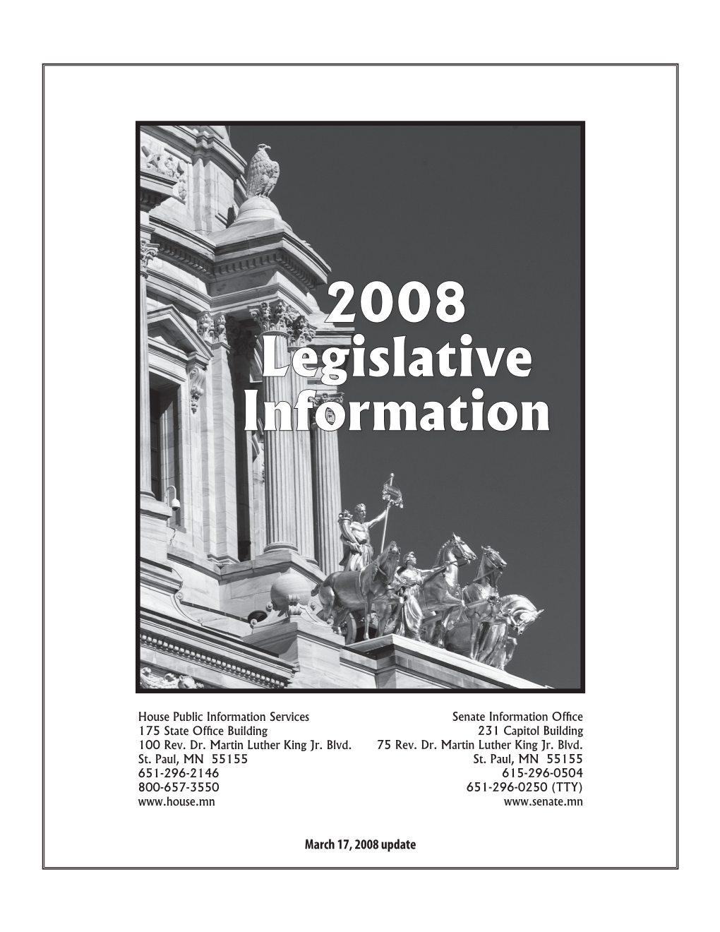 2008 Legislative Information