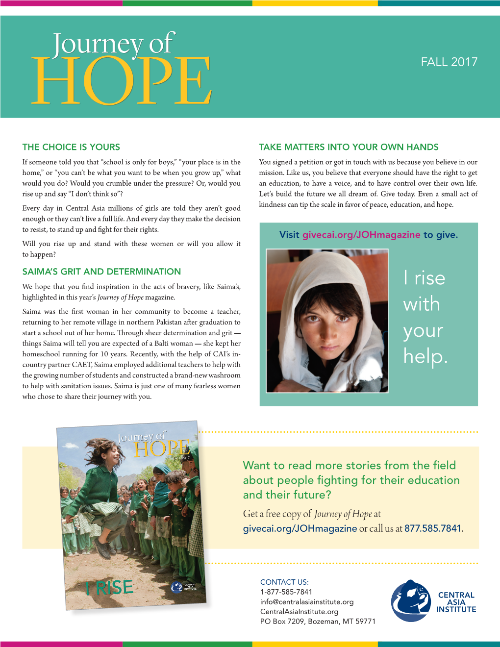 Journey of HOPE FALL 2017