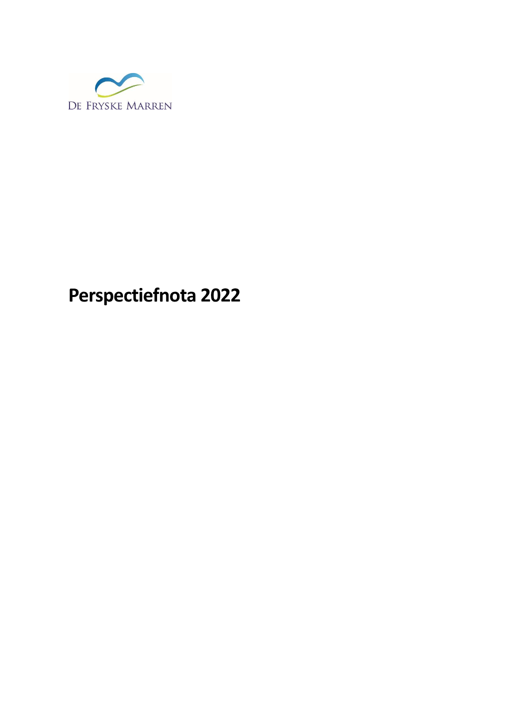 Perspectiefnota 2022