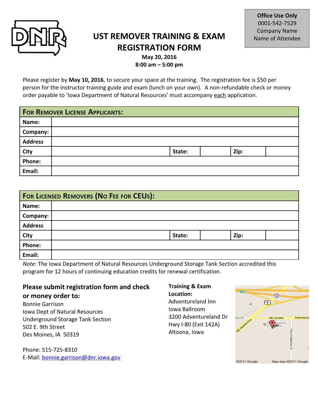 UST Decommissioning Form