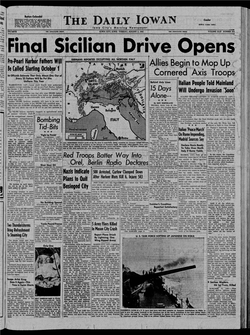 Daily Iowan (Iowa City, Iowa), 1943-08-03