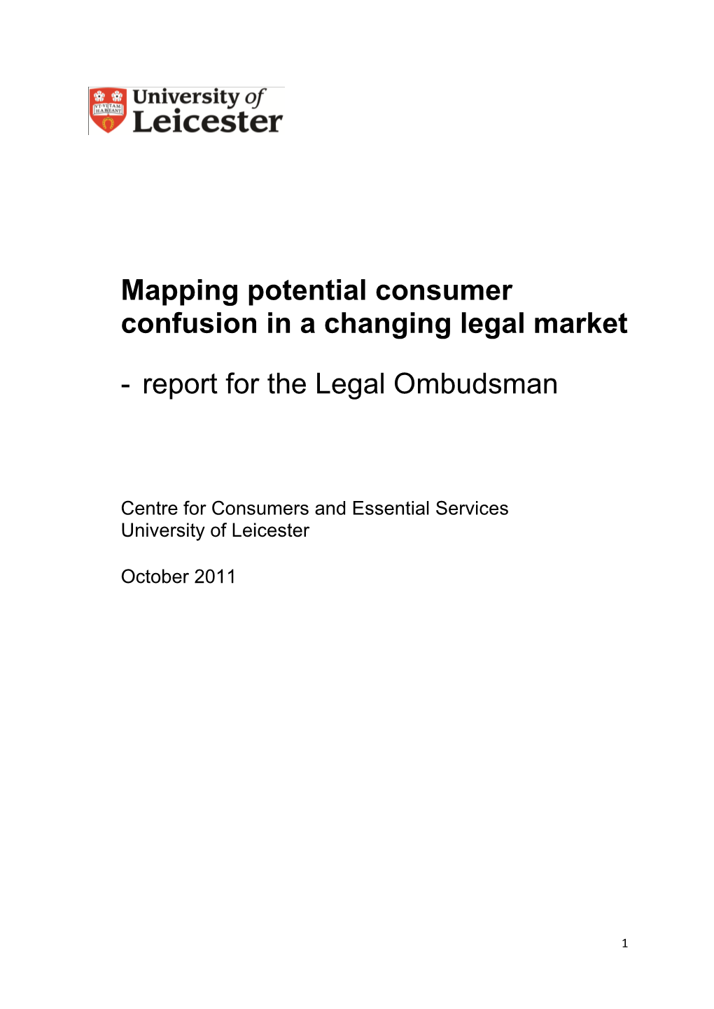 Mapping Potential Consumer Confusion in a Changing Legal Market