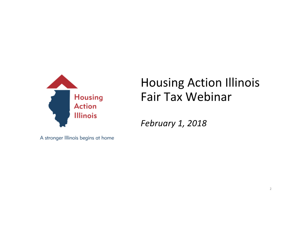 Housing Action Illinois Fair Tax Webinar