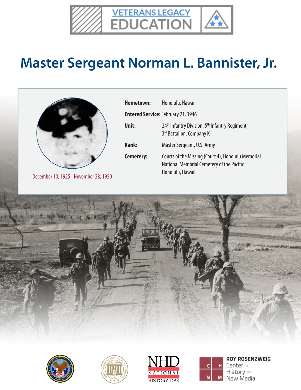 Master Sergeant Norman L. Bannister, Jr