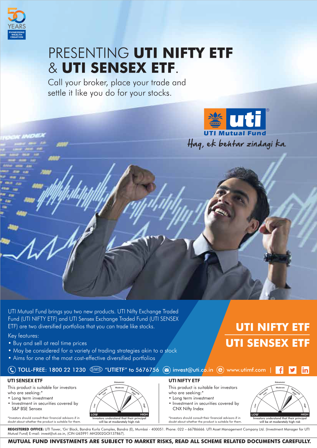 Presenting Uti Nifty Etf & Uti Sensex Etf