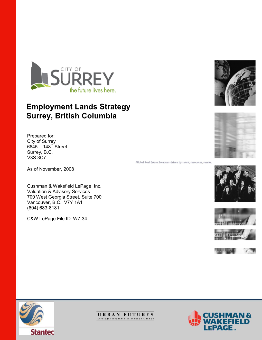 Employment Lands Strategy, Surrey, Bc Executive Summary I