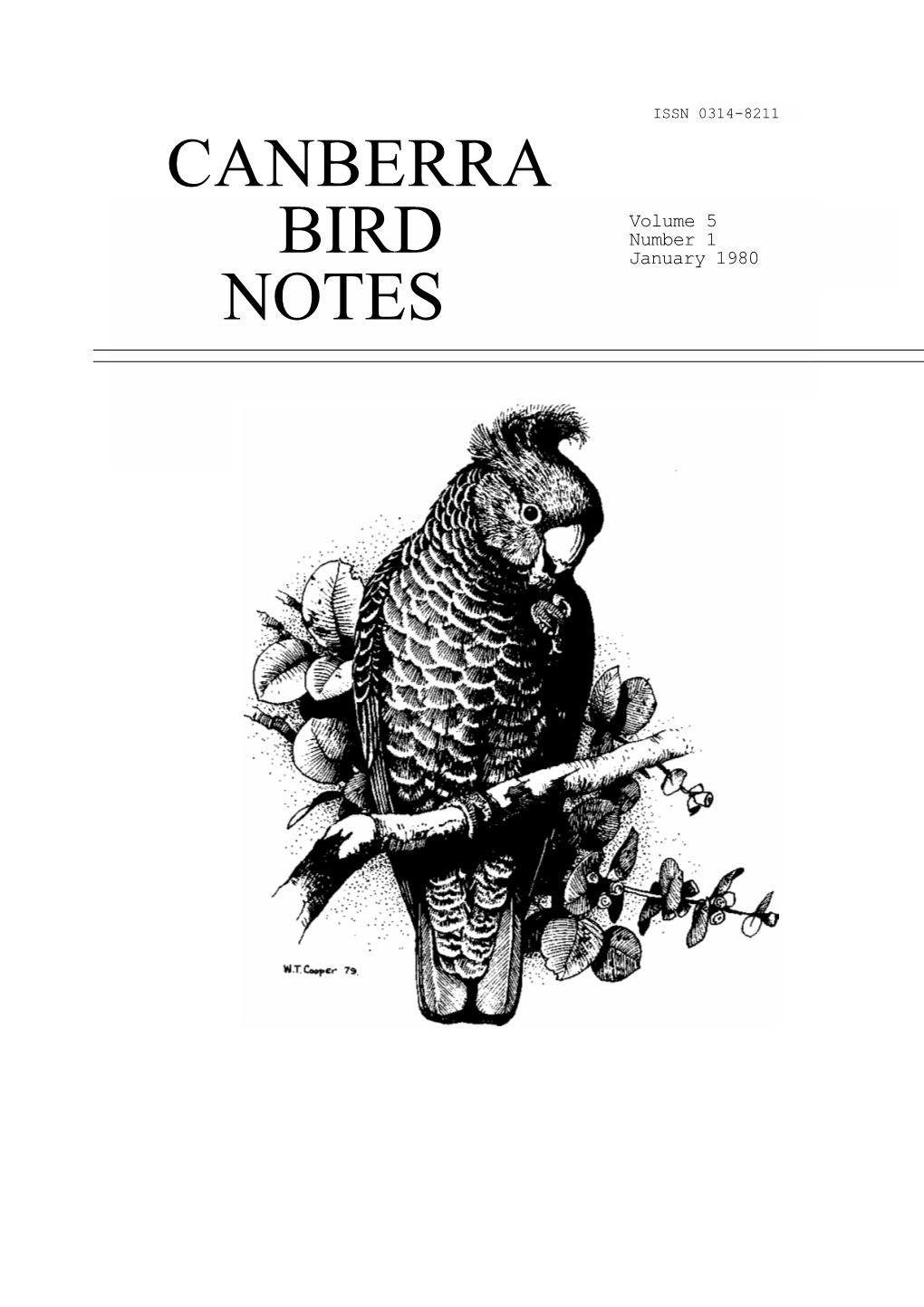 Canberra Bird Notes