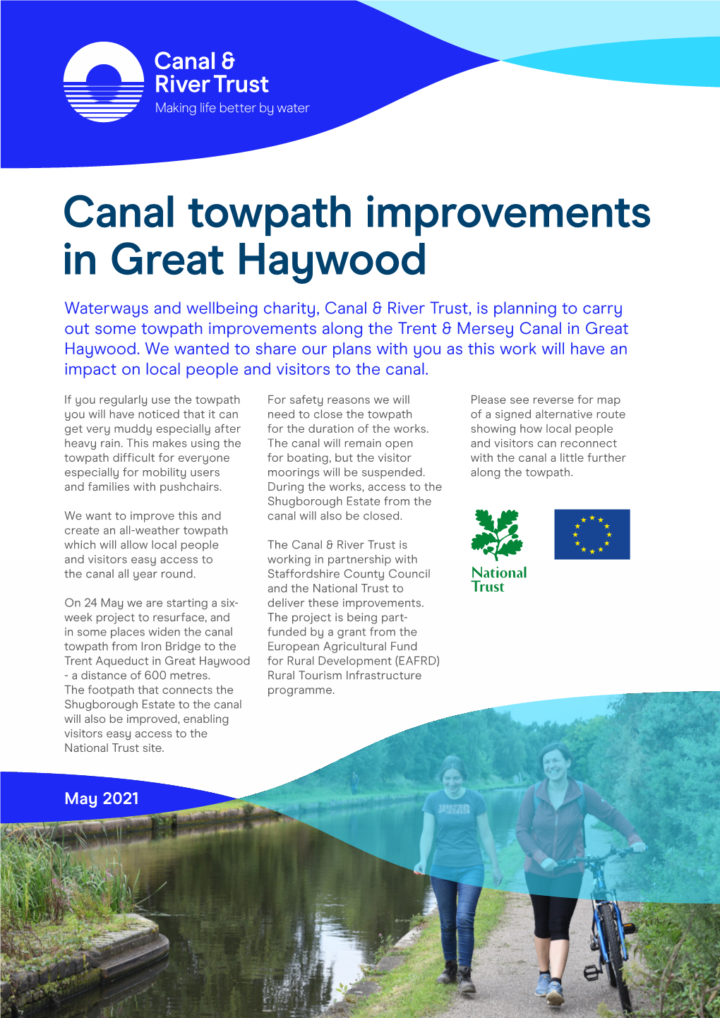 Canal Towpath Improvements in Great Haywood