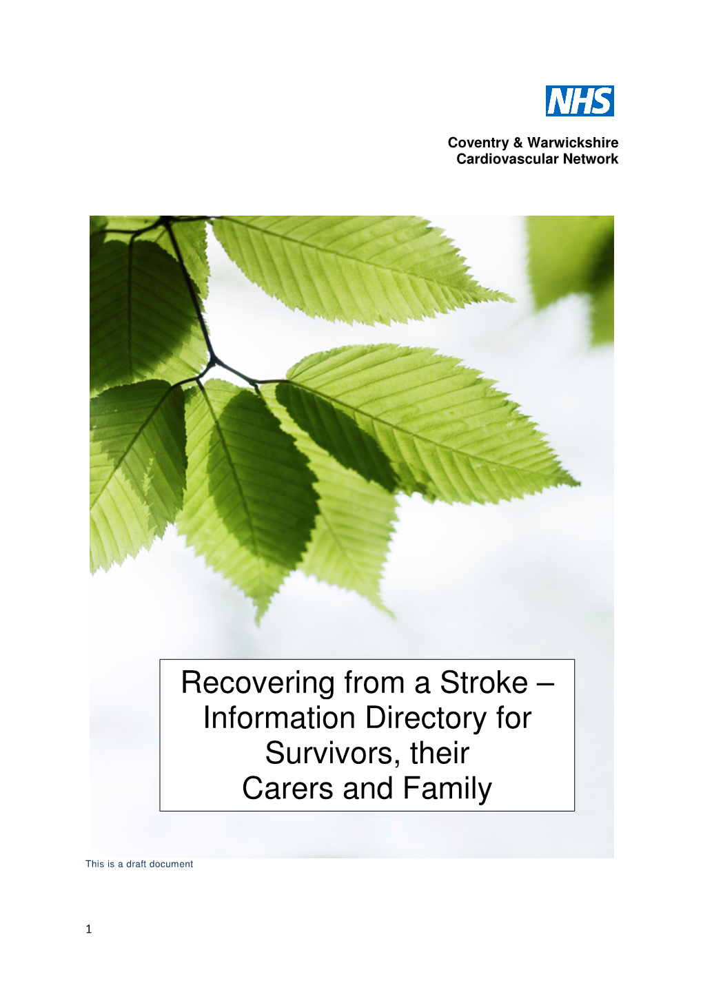 Information Directory for Survivors, Their Carers and Family