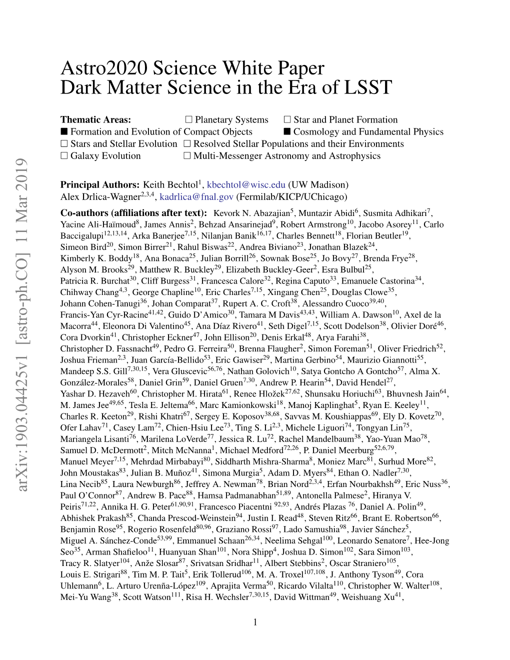 Astro2020 Science White Paper Dark Matter Science in the Era of LSST