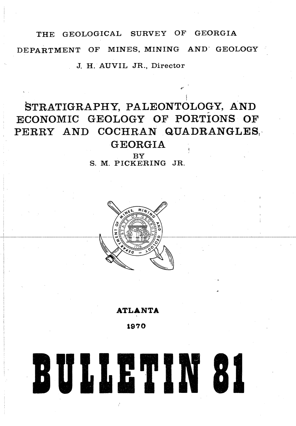 Stratigraphy, Paleontology, and Economic Geology Of