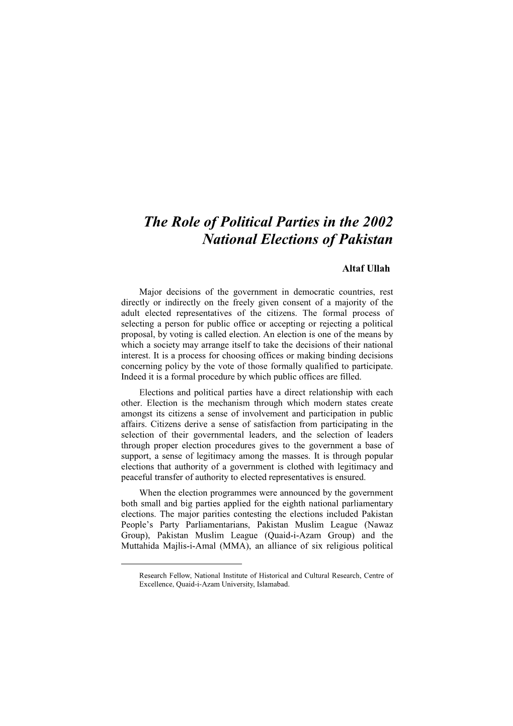 8-The Role of Political, Altafullah