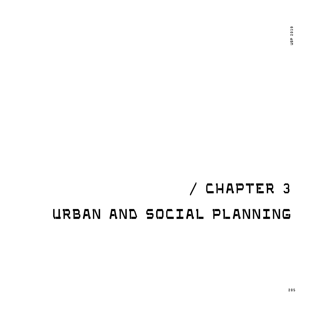 Chapter 3 Urban and Social Planning