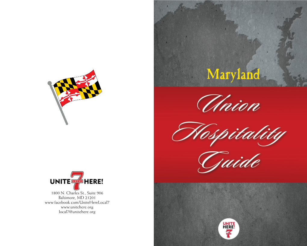 Maryland Union Hospitality Guide
