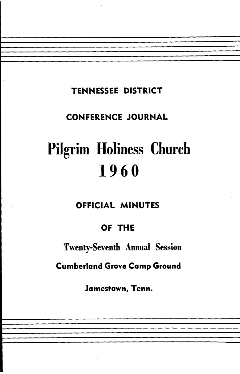 Pilgrim Holiness Church 1960