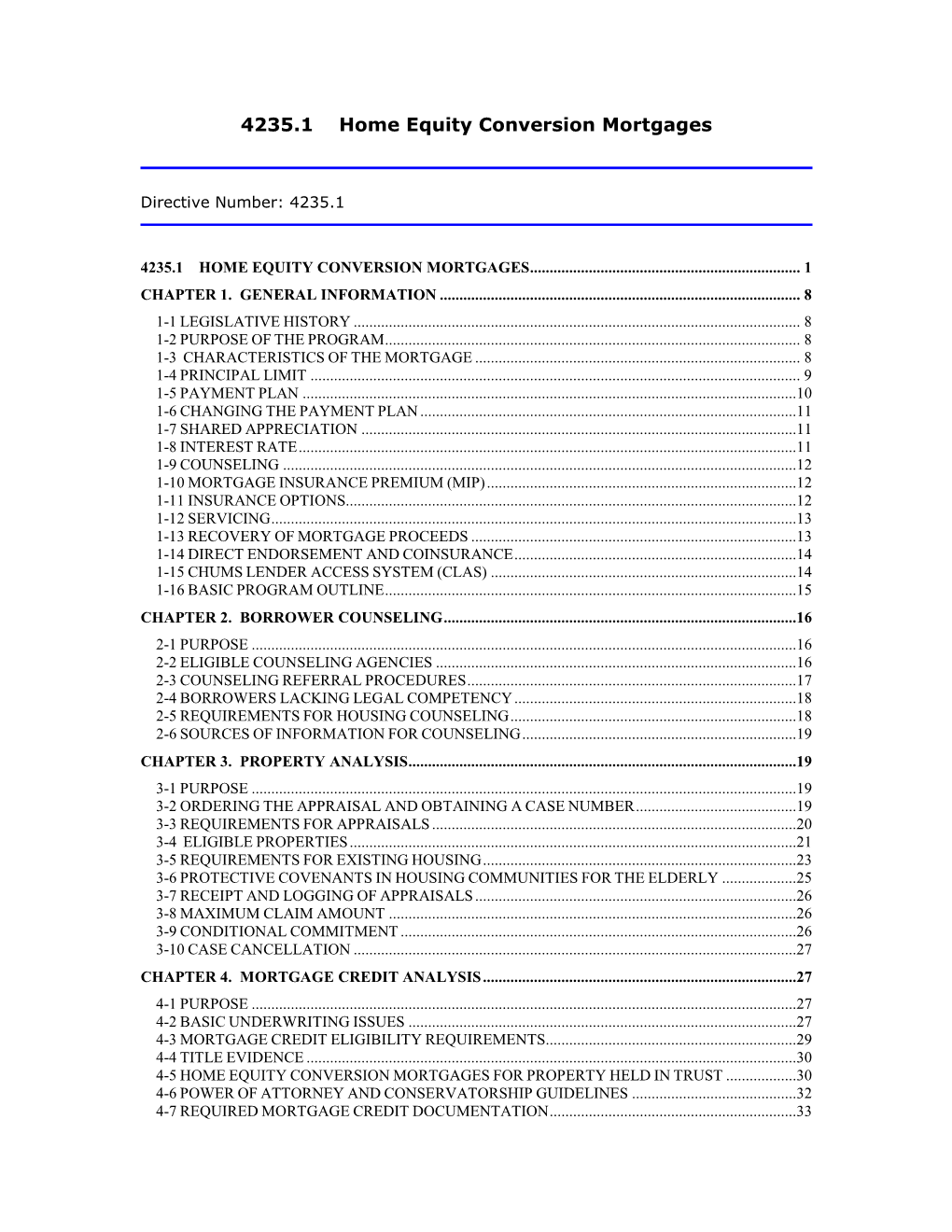 Home Equity Conversion Mortgages Handbook