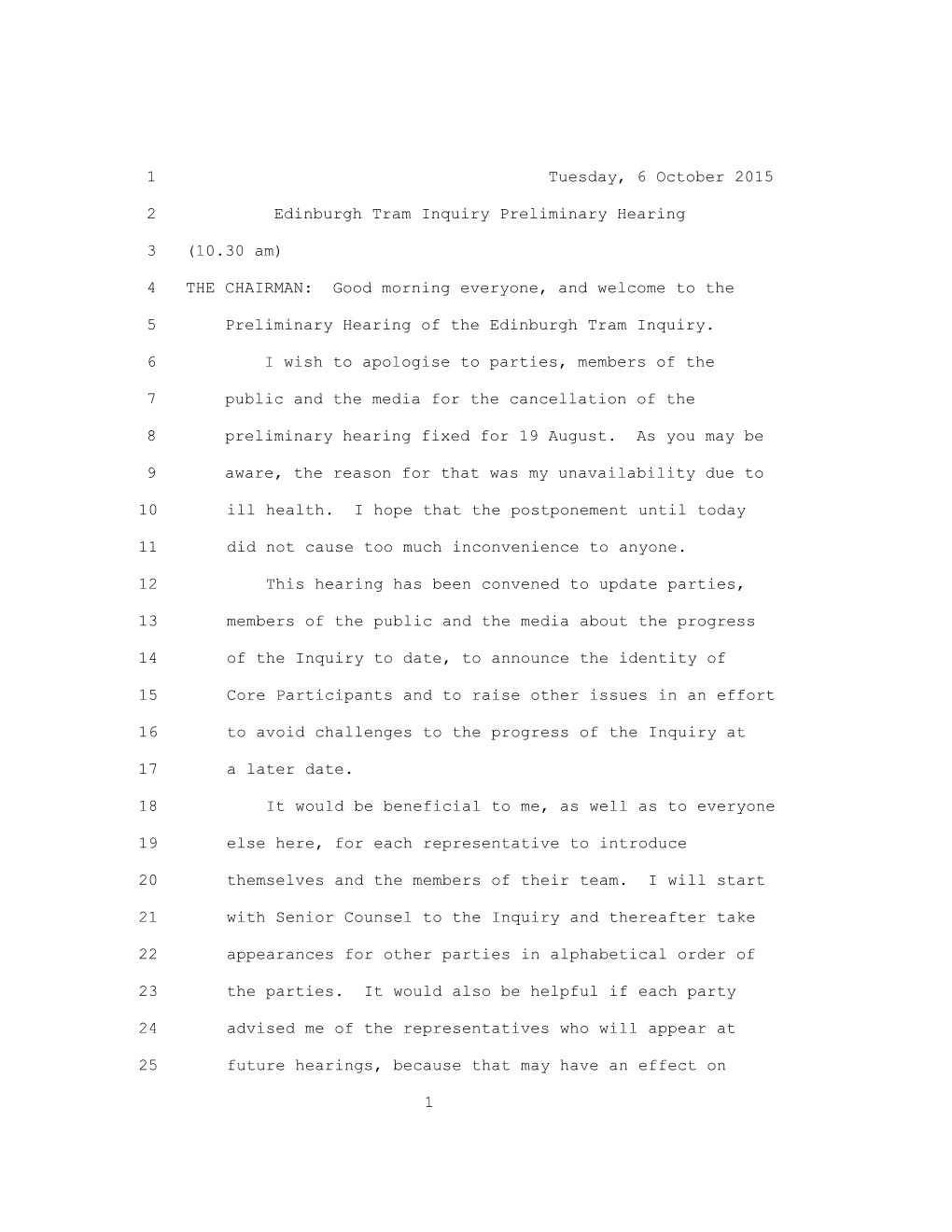 2 Edinburgh Tram Inquiry Preliminary Hearing