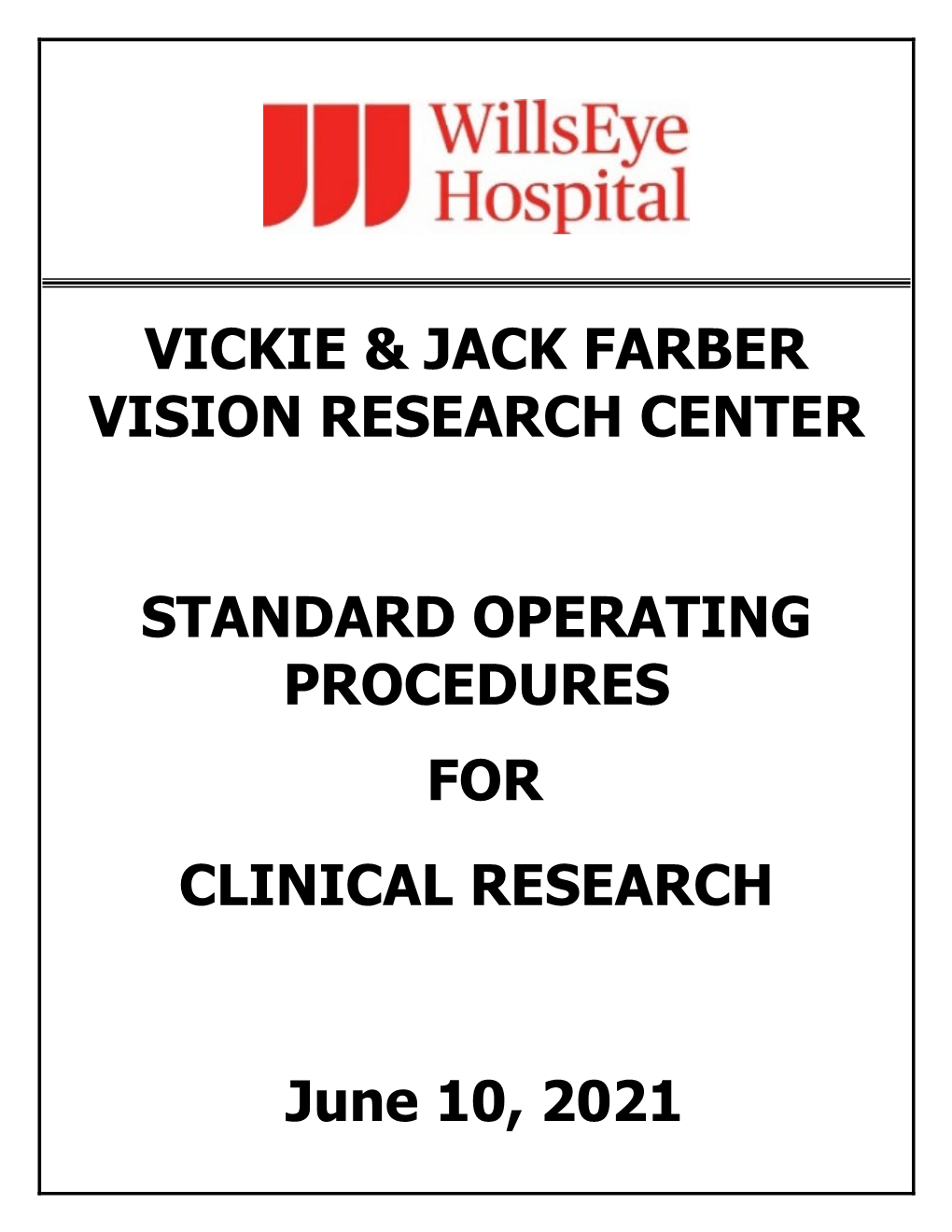 Vickie & Jack Farber Vision Research Center Standard