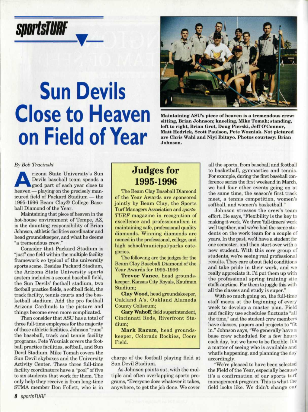 Sun Devils Close to Heaven on Field of Year