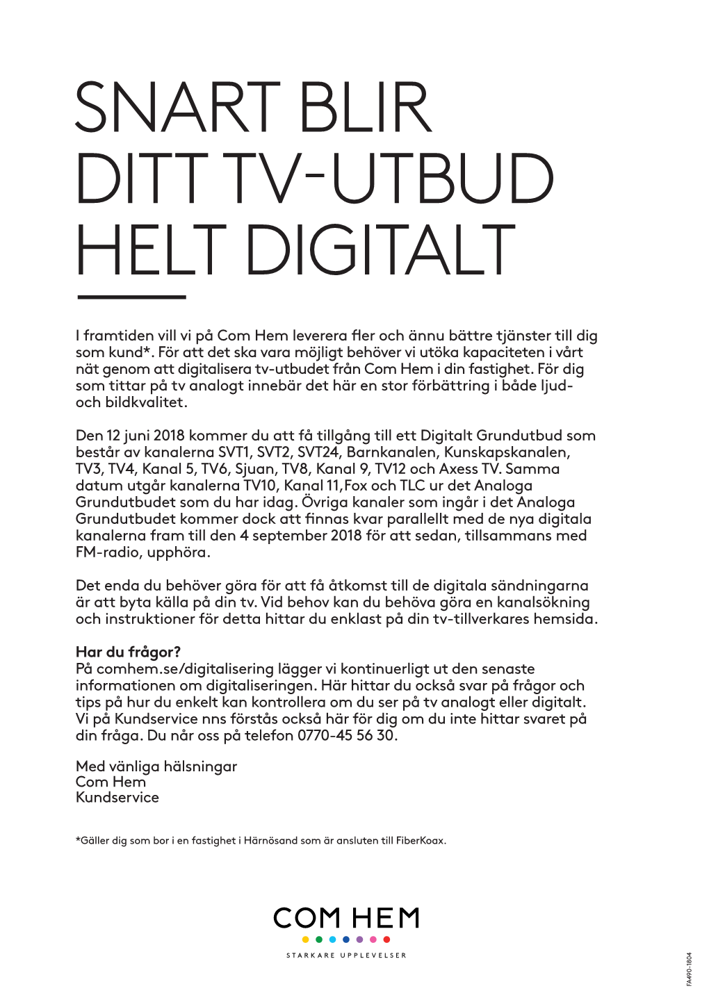 Snart Blir Ditt Tv-Utbud Helt Digitalt