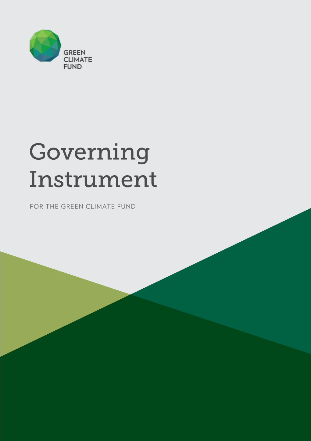 Governing Instrument for the Green Climate Fund 1