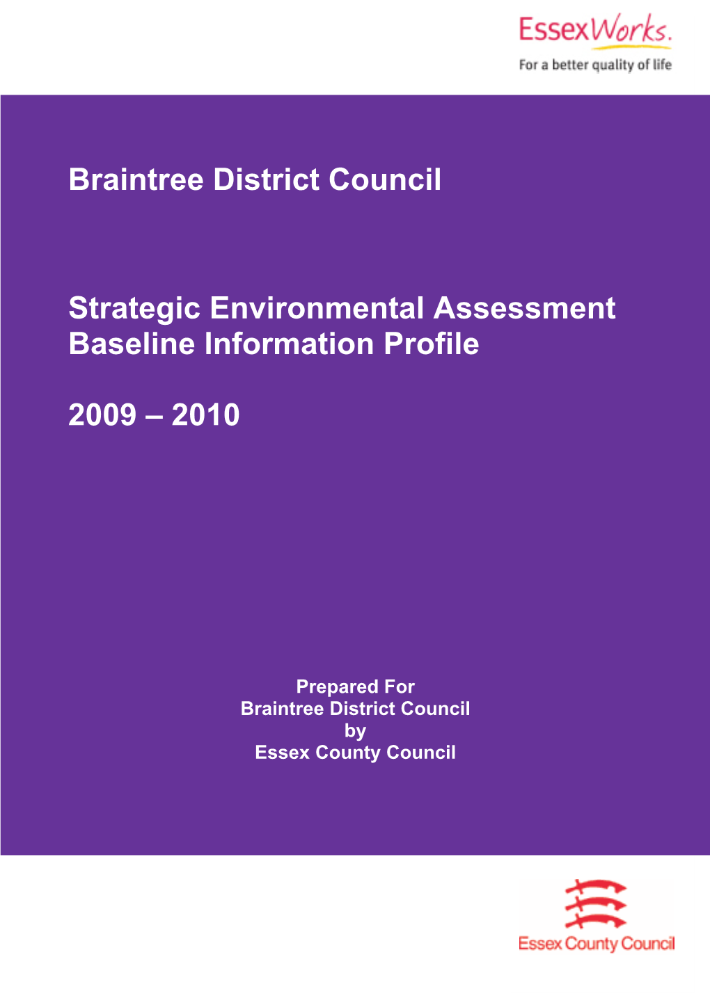 Braintree District Council Strategic Environmental Assessment