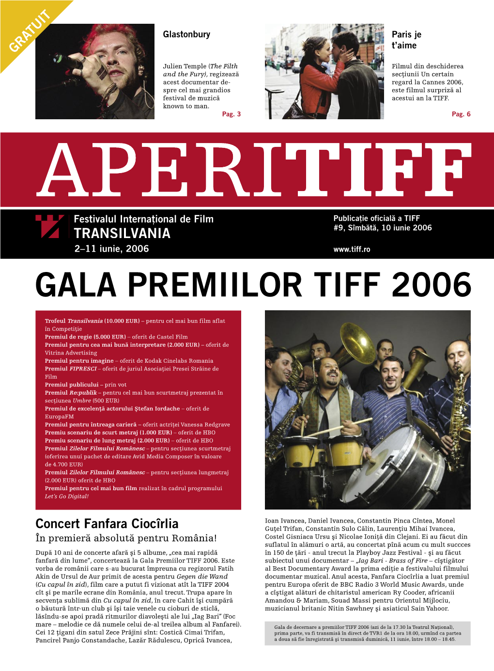 Gala Premiilor Tiff 2006