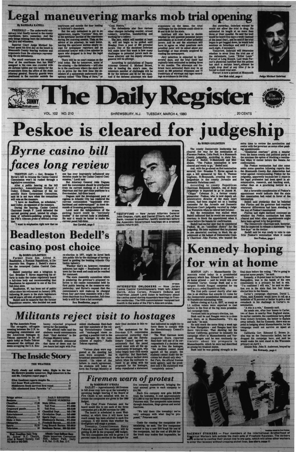 Peskoe Is Cleared for Judgeship