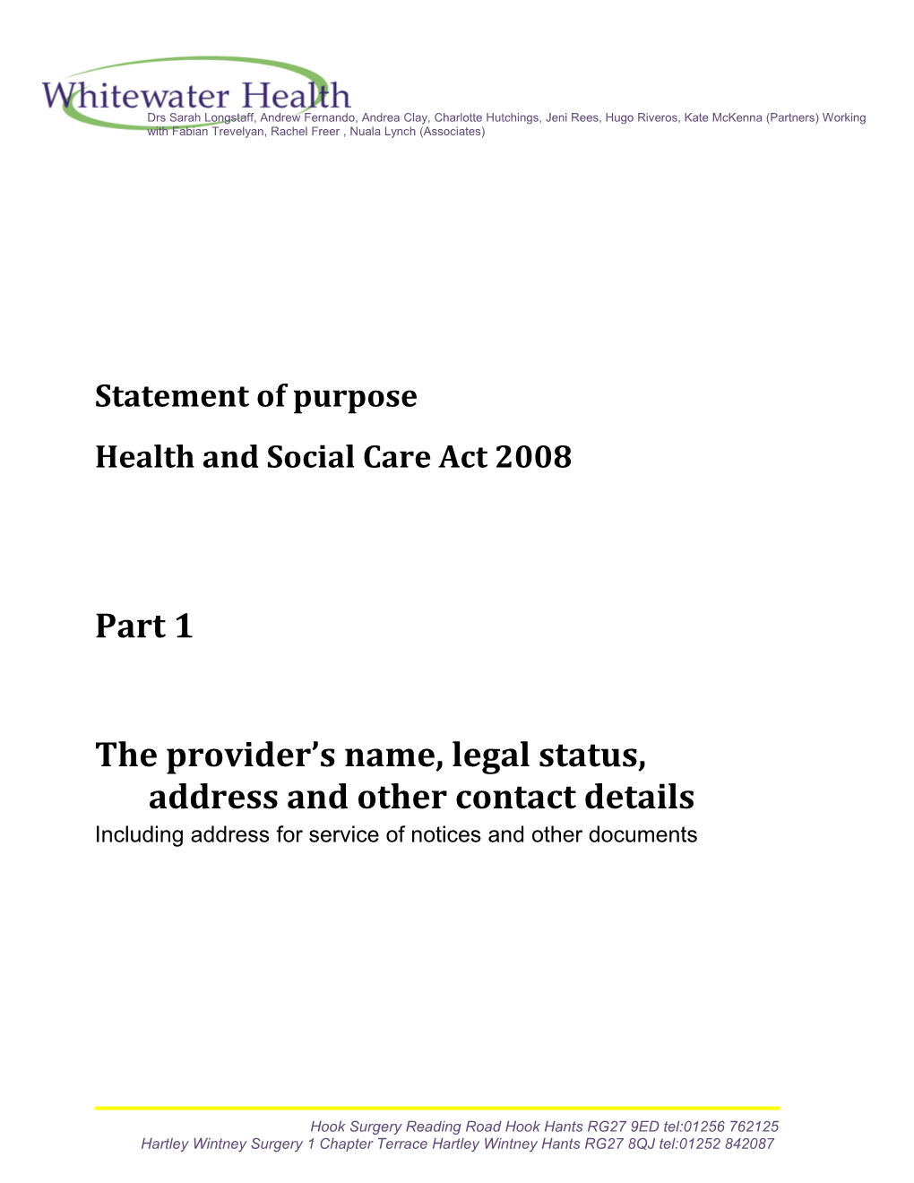 Health and Social Care Act 2008