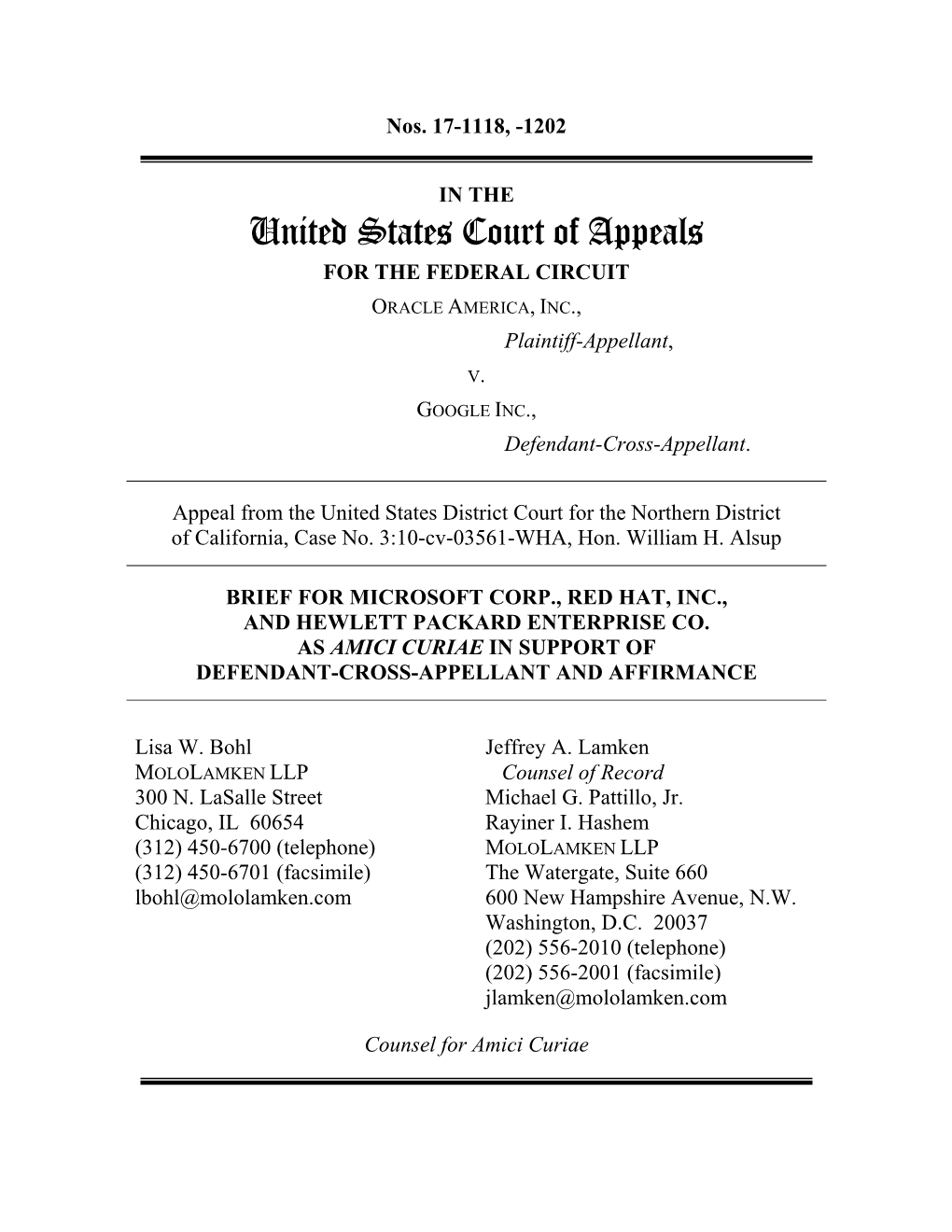 United States Court of Appeals for the FEDERAL CIRCUIT ORACLE AMERICA, INC., Plaintiff-Appellant, V