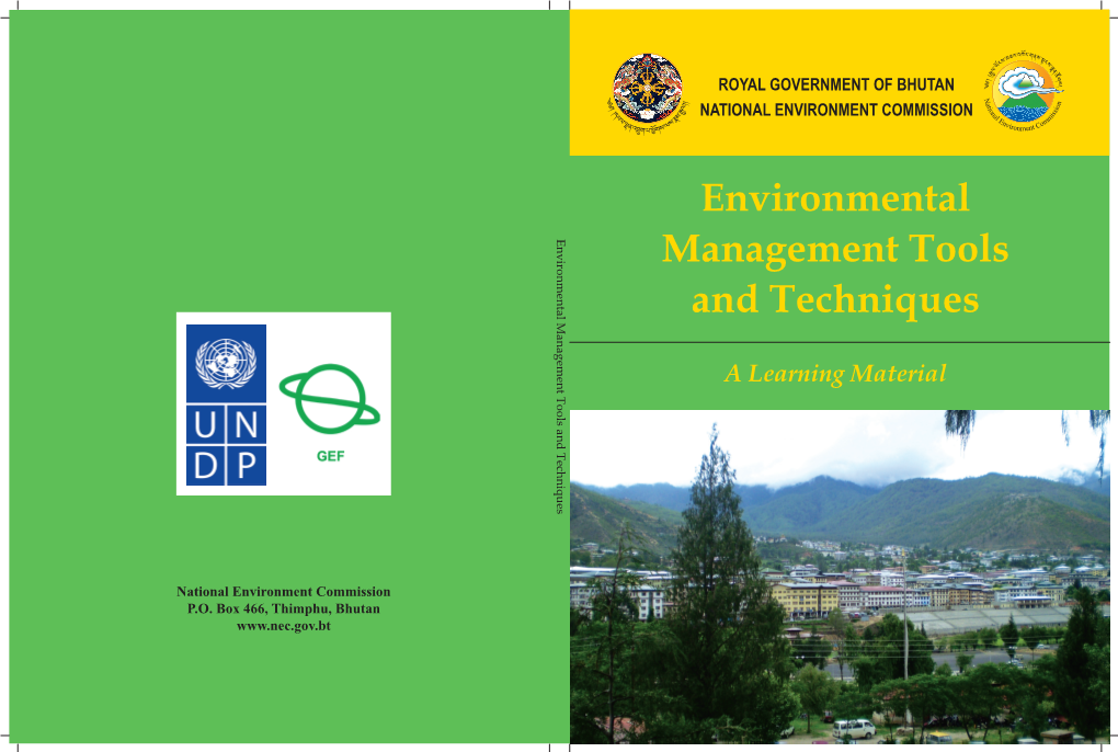 Environmental Management Tools and Techniques Management Tools and Techniques