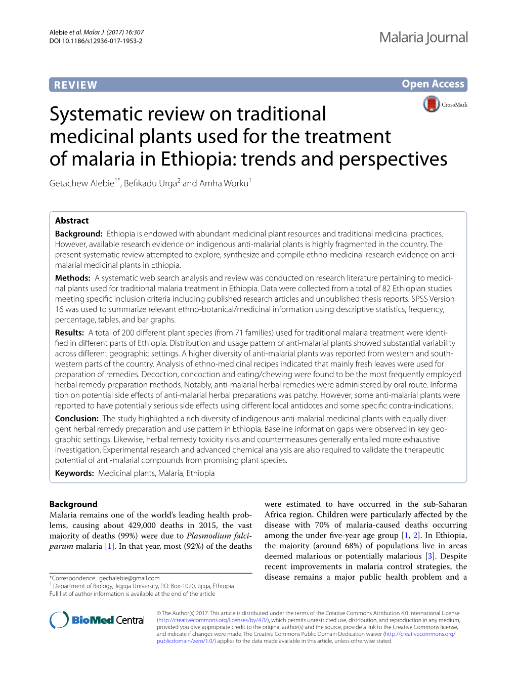 Systematic Review on Traditional Medicinal Plants Used for The