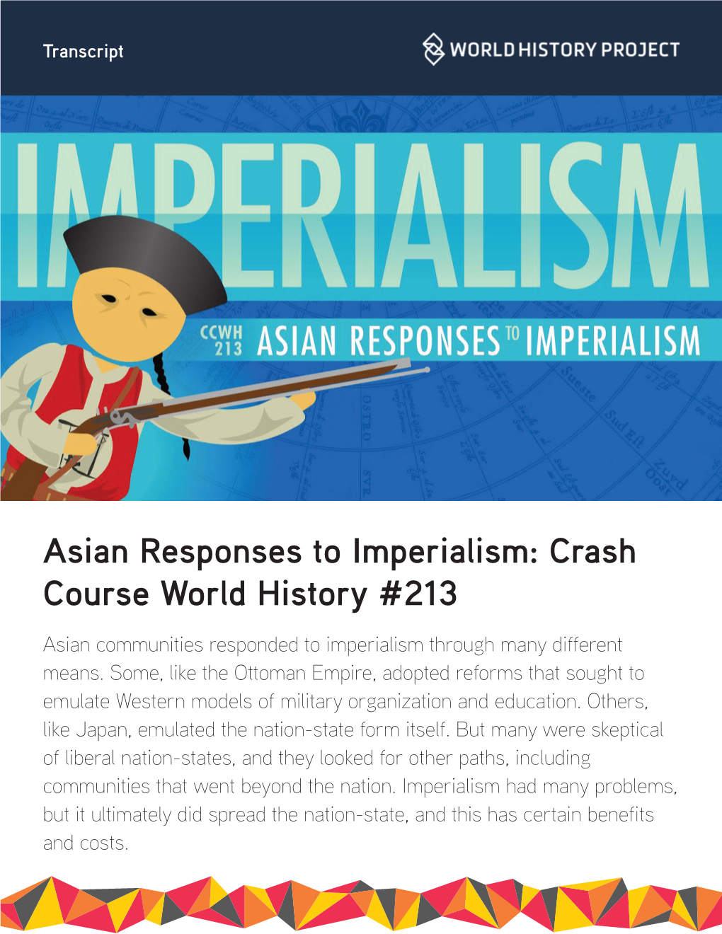 Asian Responses to Imperialism: Crash Course World History #213