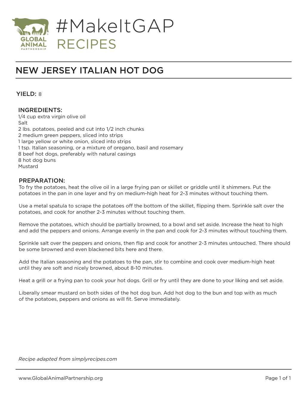 New Jersey Italian Hot Dog