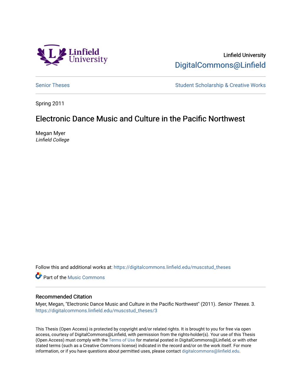 Electronic Dance Music and Culture in the Pacific Northwest