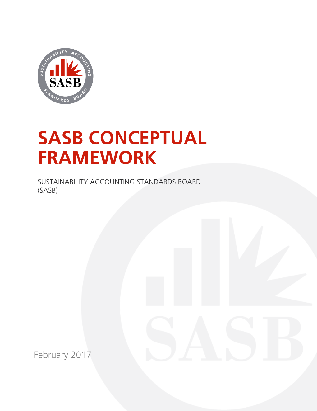 Sasb Conceptual Framework