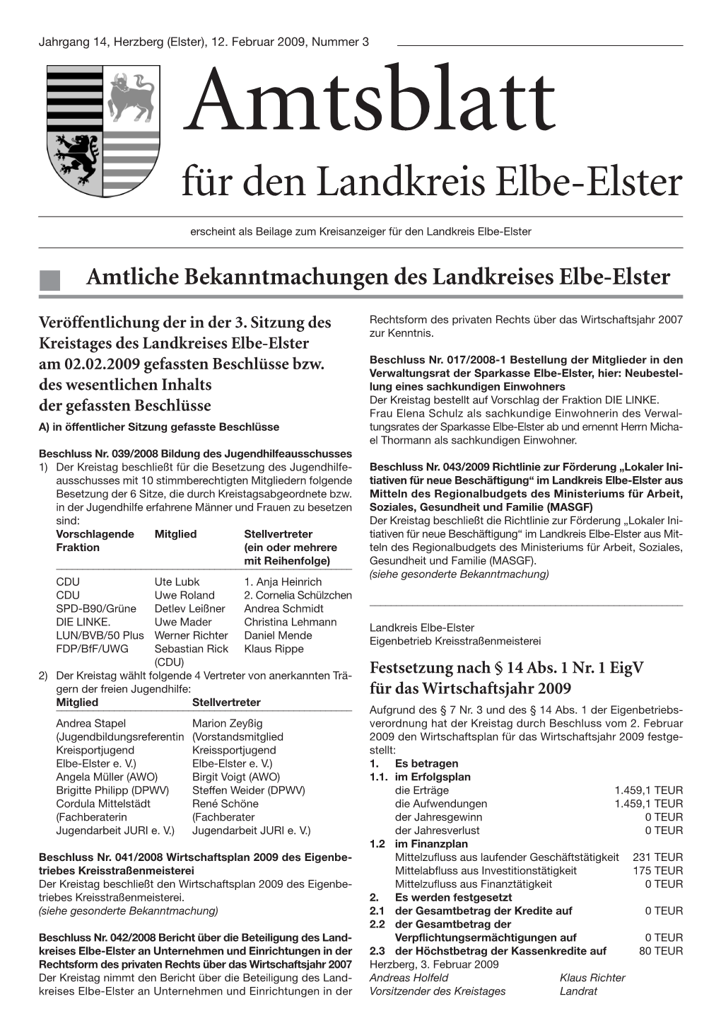 Für Den Landkreis Elbe-Elster