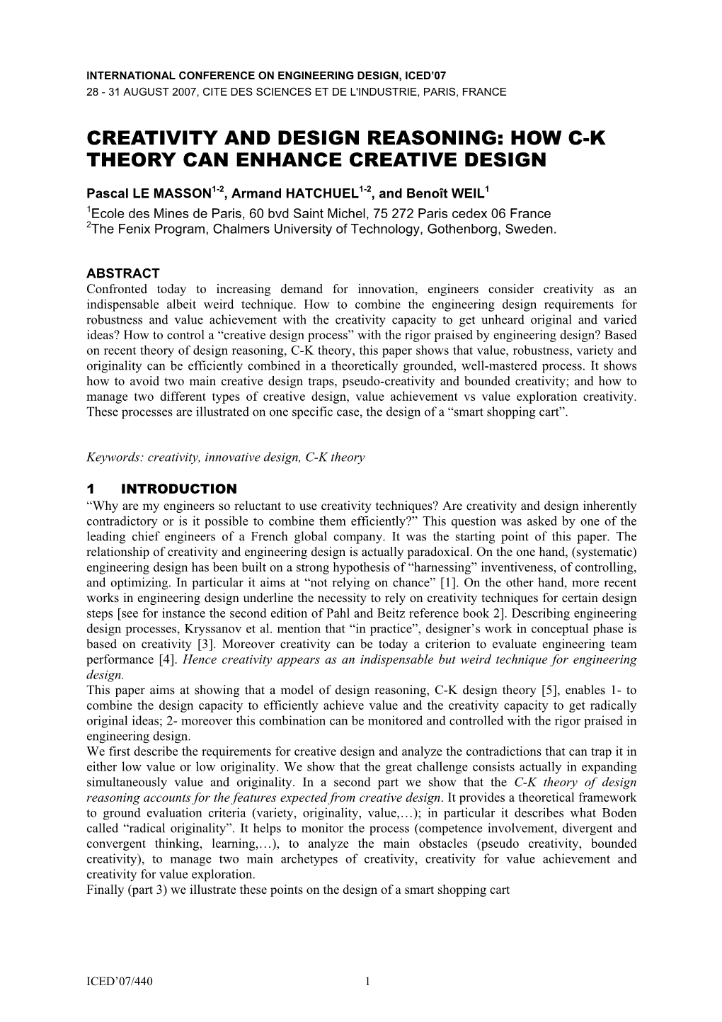 How Ck Theory Can Enhance Creative Design