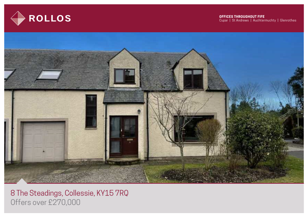 8 the Steadings, Collessie, KY15 7RQ Offers Over £270,000