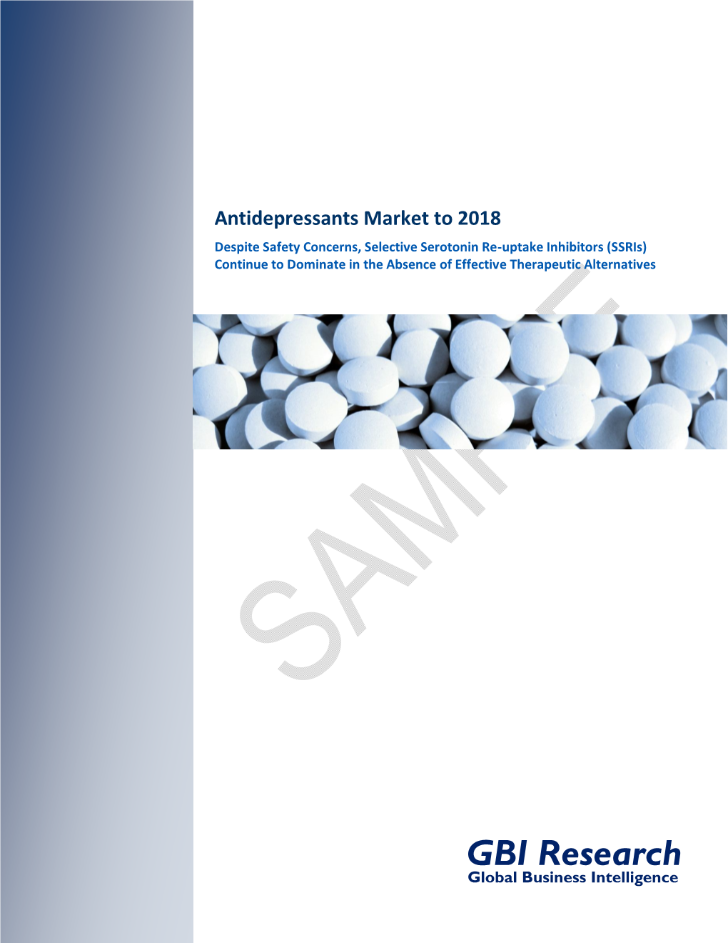 Antidepressants Market to 2018