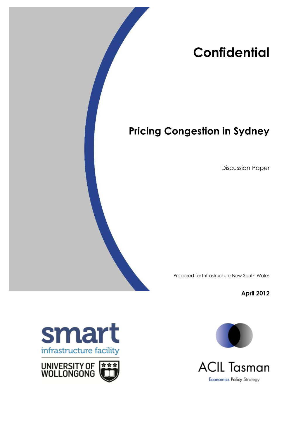 Pricing Congestion in Sydney