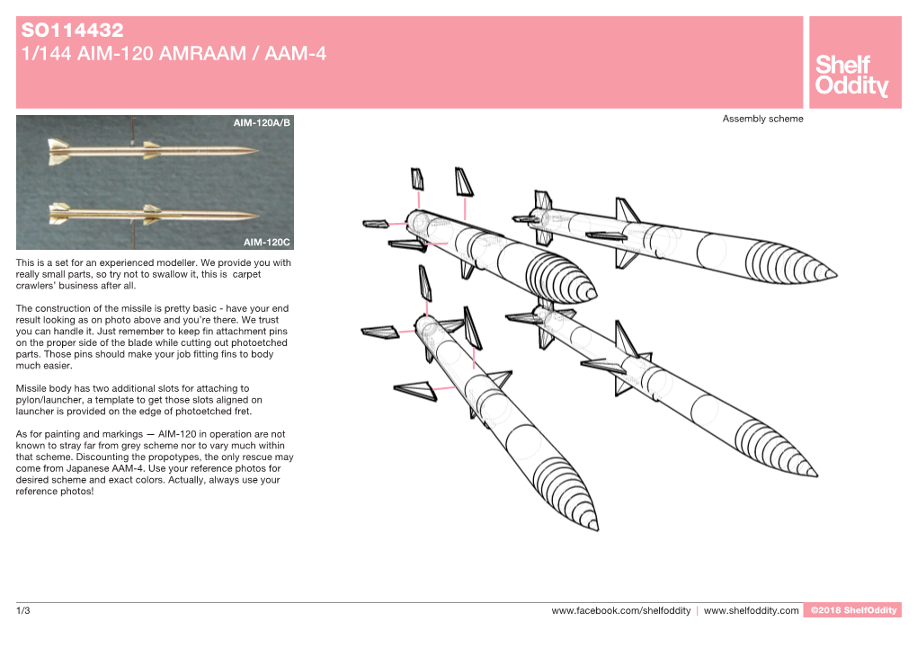 So114432 1/144 Aim-120 Amraam / Aam-4