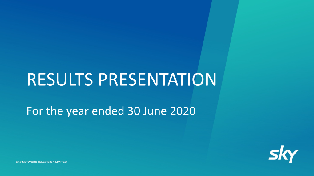 Results Presentation