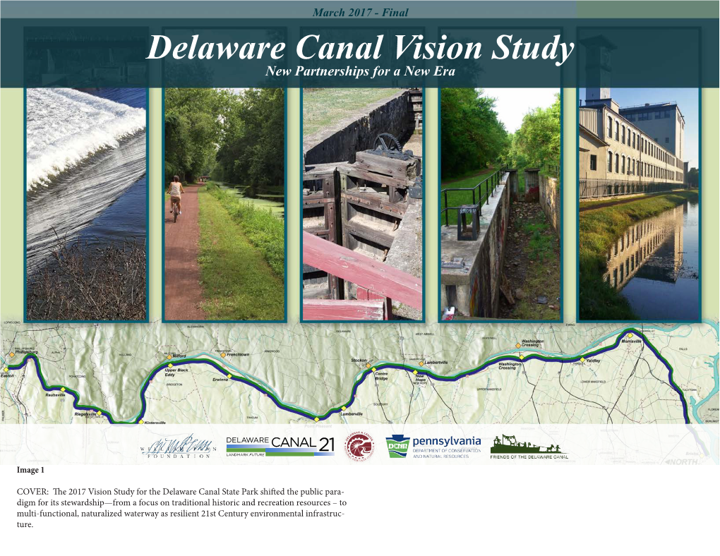 Delaware Canal Vision Study New Partnerships for a New Era