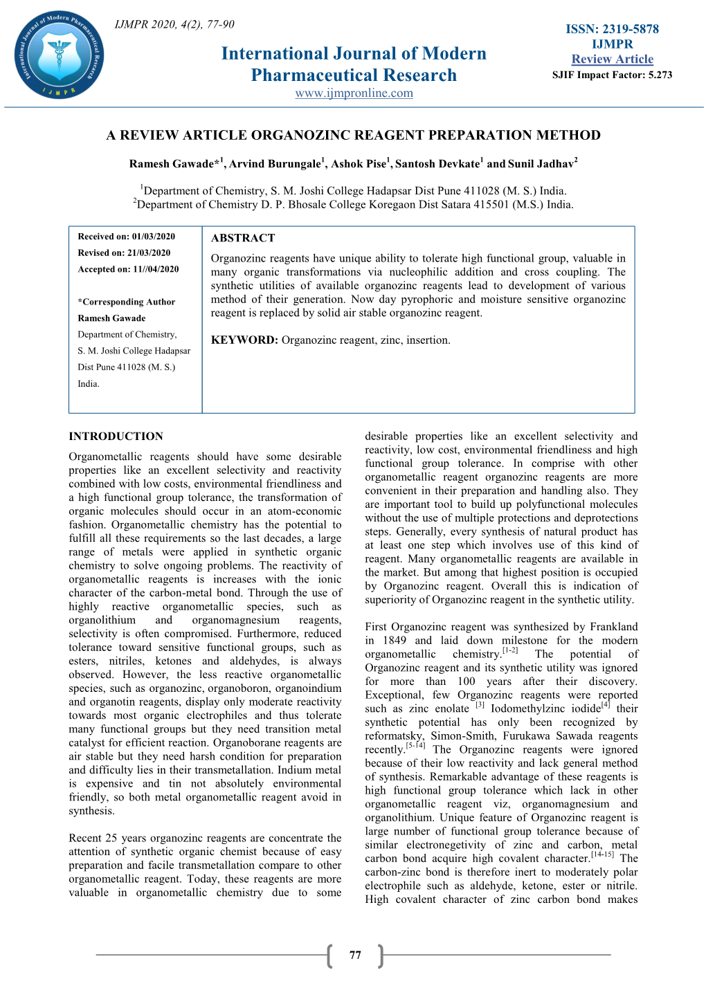 International Journal of Modern Pharmaceutical Research 78