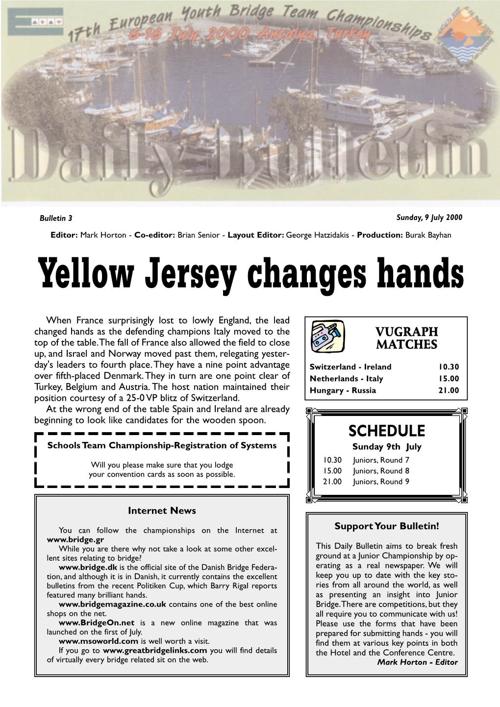 Yellow Jersey Changes Hands
