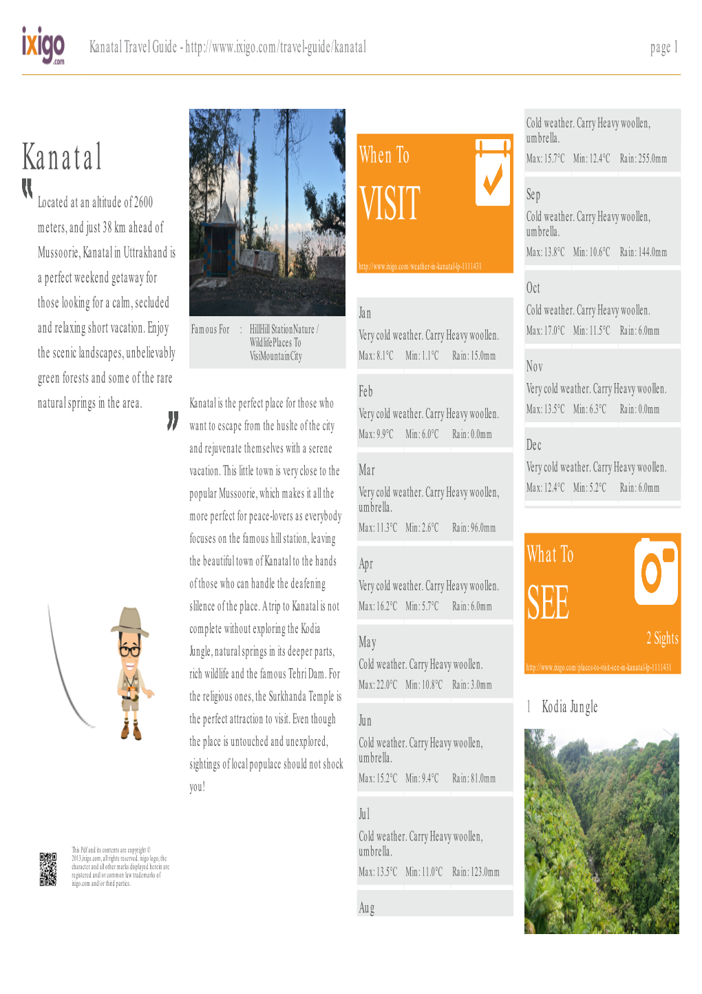 Kanatal Travel Guide - Page 1