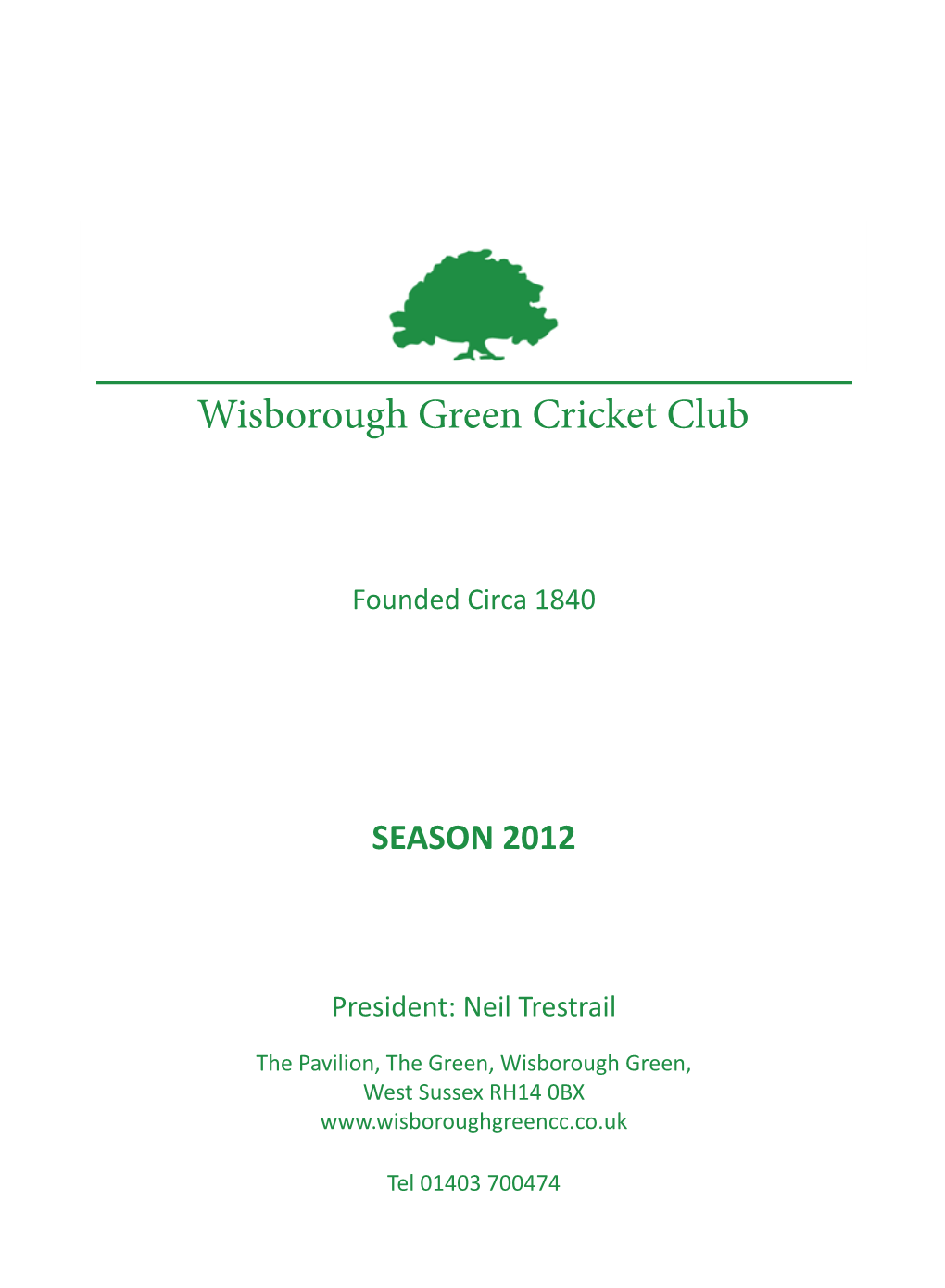 Wisborough Green Cricket Club