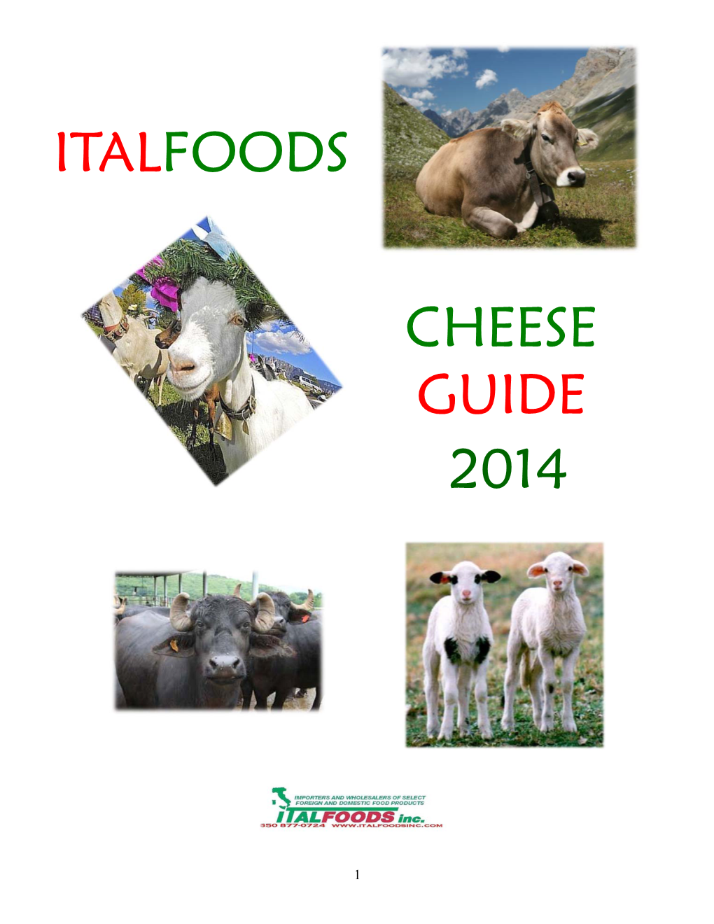 Italfoods Cheese Guide 2014